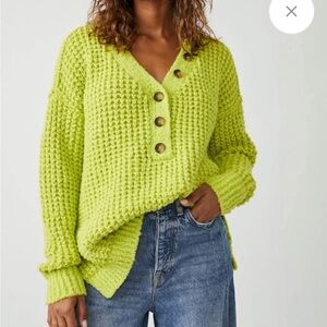 Whistle Thermal Henley Sweater by Free People